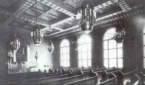 historische Ansicht des Betsaales im Haus